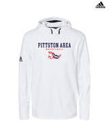 Pittston Area HS Boys Basketball Block - Adidas Men's Hooded Sweatshirt