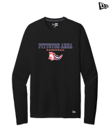 Pittston Area HS Boys Basketball Block - New Era Long Sleeve Crew