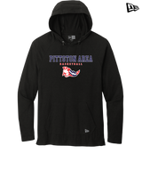 Pittston Area HS Boys Basketball Block - New Era Tri Blend Hoodie