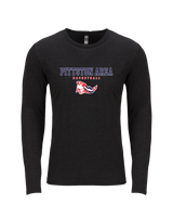 Pittston Area HS Boys Basketball Block - Tri Blend Long Sleeve