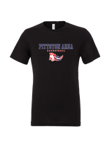 Pittston Area HS Boys Basketball Block - Mens Tri Blend Shirt