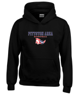 Pittston Area HS Boys Basketball Pennant - Cotton Hoodie