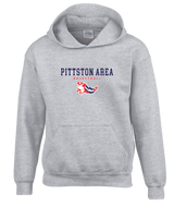 Pittston Area HS Boys Basketball Block - Cotton Hoodie