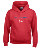 Pittston Area HS Boys Basketball Block - Cotton Hoodie