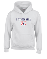 Pittston Area HS Boys Basketball Pennant - Cotton Hoodie