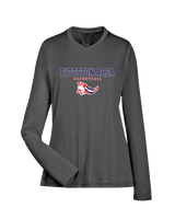 Pittston Area HS Boys Basketball Block - Womens Performance Long Sleeve