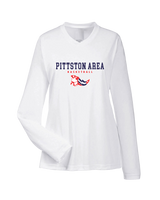 Pittston Area HS Boys Basketball Block - Womens Performance Long Sleeve