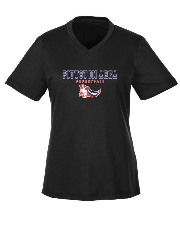 Pittston Area HS Boys Basketball Block - Womens Performance Shirt