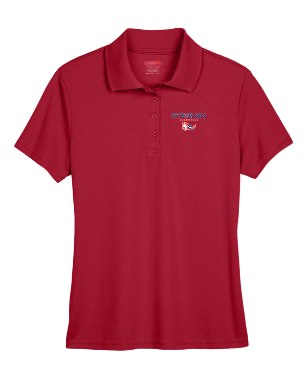 Pittston Area HS Boys Basketball Block - Womens Polo