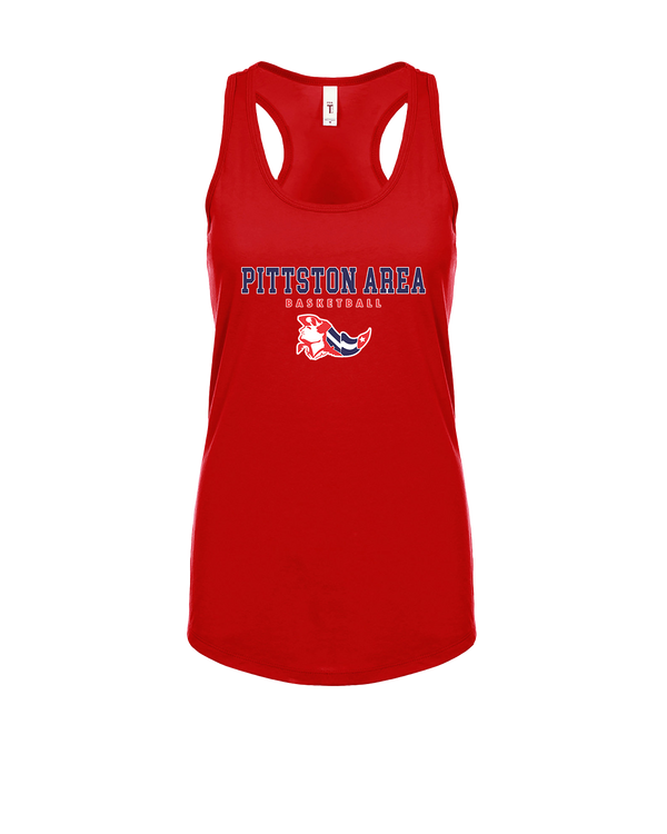 Pittston Area HS Boys Basketball Block - Womens Tank Top