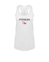Pittston Area HS Boys Basketball Block - Womens Tank Top