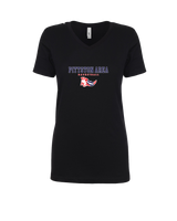 Pittston Area HS Boys Basketball Block - Womens V-Neck