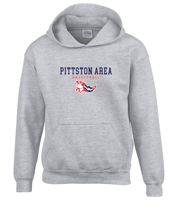 Pittston Area HS Boys Basketball Block - Youth Hoodie