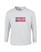 Pittston Area HS Boys Basketball Pennant - Mens Basic Cotton Long Sleeve