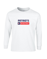 Pittston Area HS Boys Basketball Pennant - Mens Basic Cotton Long Sleeve