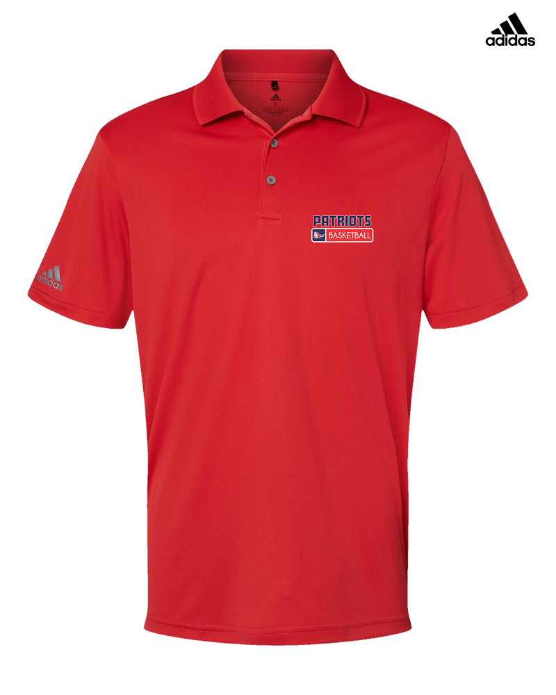 Pittston Area HS Boys Basketball Pennant - Adidas Men's Performance Polo