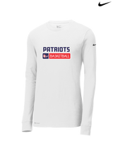 Pittston Area HS Boys Basketball Pennant - Nike Dri-Fit Poly Long Sleeve