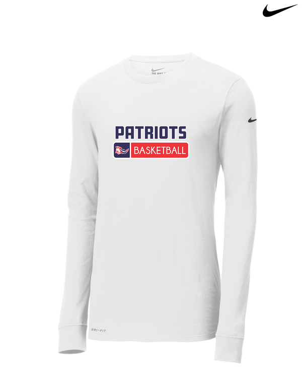 Pittston Area HS Boys Basketball Pennant - Nike Dri-Fit Poly Long Sleeve