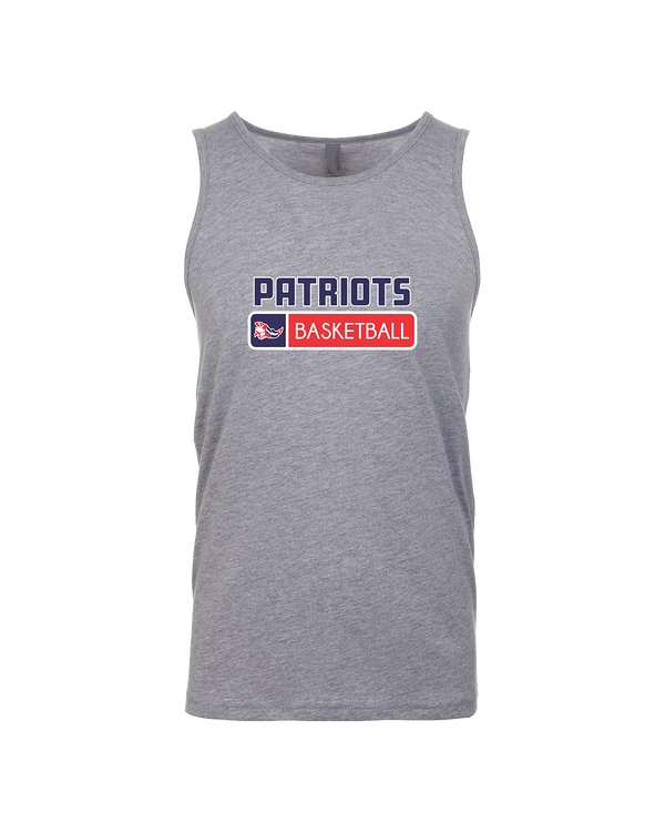 Pittston Area HS Boys Basketball Pennant - Mens Tank Top