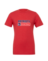 Pittston Area HS Boys Basketball Pennant - Mens Tri Blend Shirt