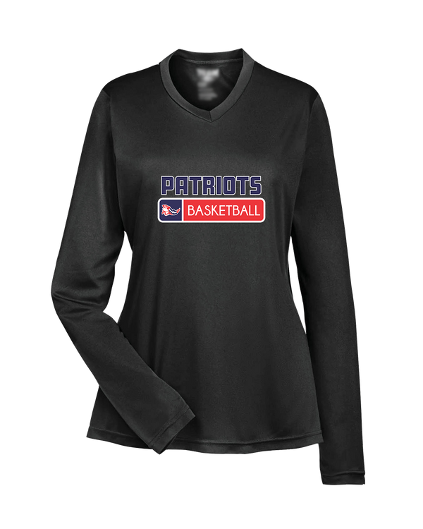 Pittston Area HS Boys Basketball Pennant - Womens Performance Long Sleeve