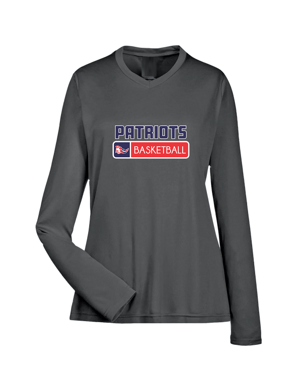 Pittston Area HS Boys Basketball Pennant - Womens Performance Long Sleeve