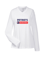 Pittston Area HS Boys Basketball Pennant - Womens Performance Long Sleeve