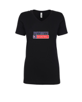 Pittston Area HS Boys Basketball Pennant - Womens V-Neck