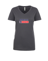 Pittston Area HS Boys Basketball Pennant - Womens V-Neck