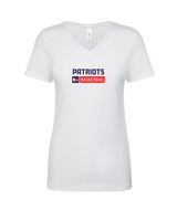 Pittston Area HS Boys Basketball Pennant - Womens V-Neck