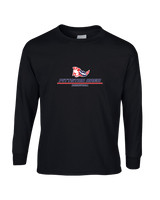 Pittston Area HS Boys Basketball Split - Mens Basic Cotton Long Sleeve