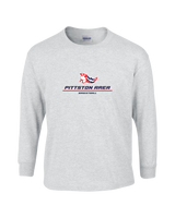 Pittston Area HS Boys Basketball Split - Mens Basic Cotton Long Sleeve