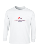 Pittston Area HS Boys Basketball Split - Mens Basic Cotton Long Sleeve