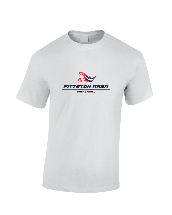 Pittston Area HS Boys Basketball Split - Cotton T-Shirt