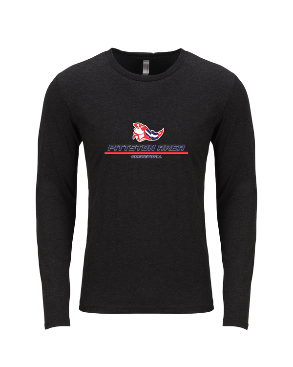 Pittston Area HS Boys Basketball Split - Tri Blend Long Sleeve