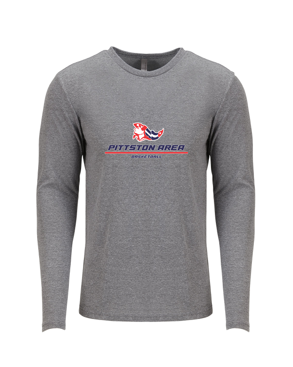Pittston Area HS Boys Basketball Split - Tri Blend Long Sleeve