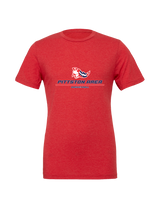 Pittston Area HS Boys Basketball Split - Mens Tri Blend Shirt