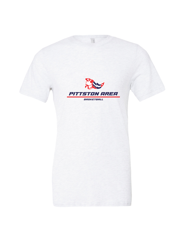 Pittston Area HS Boys Basketball Split - Mens Tri Blend Shirt