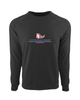 Pittston Area HS Boys Basketball Split - Crewneck Sweatshirt