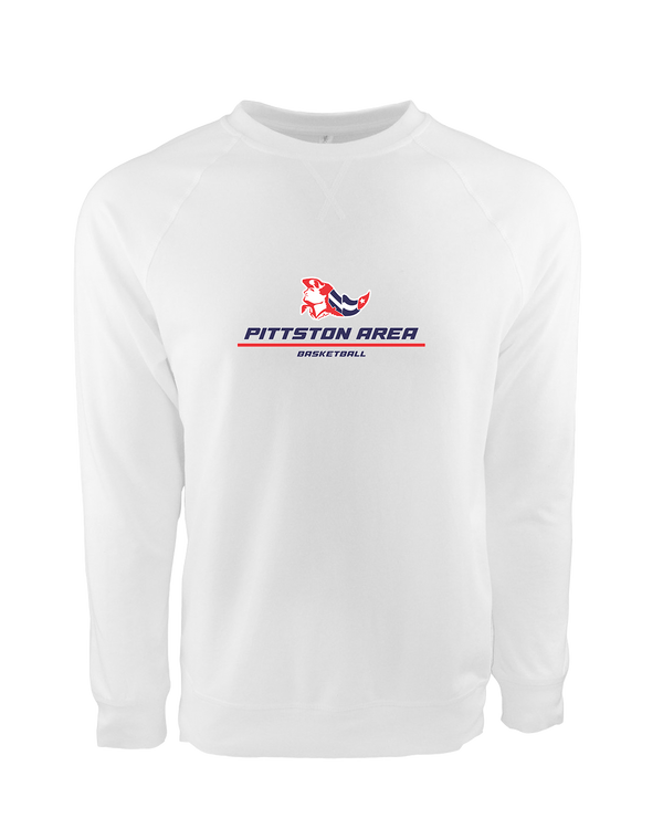 Pittston Area HS Boys Basketball Split - Crewneck Sweatshirt
