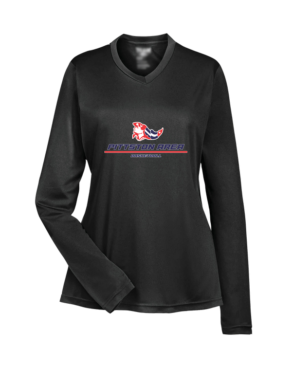 Pittston Area HS Boys Basketball Split - Womens Performance Long Sleeve