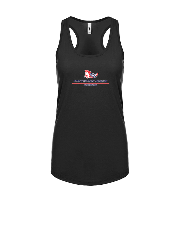 Pittston Area HS Boys Basketball Split - Womens Tank Top