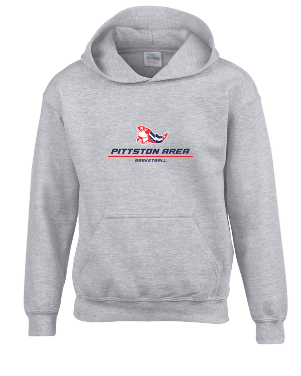 Pittston Area HS Boys Basketball Split - Youth Hoodie