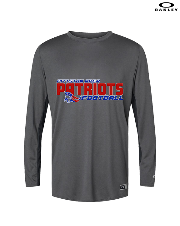 Pittston Area HS Football Bold - Mens Oakley Longsleeve