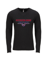 Pittston Area HS Football Design - Tri-Blend Long Sleeve