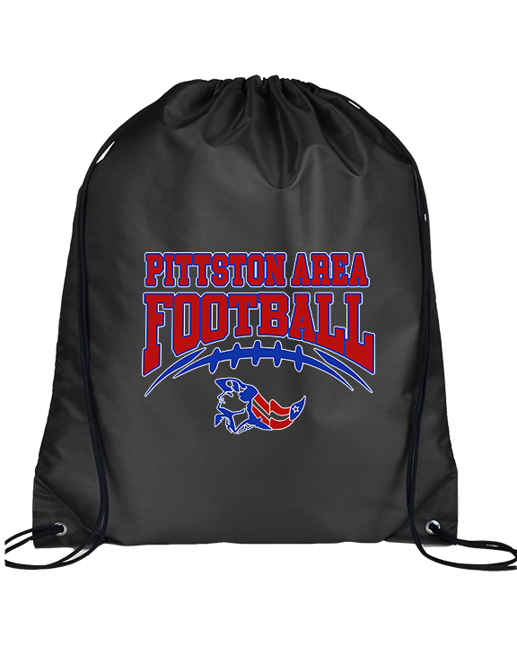 Pittston Area HS Football School Football - Drawstring Bag