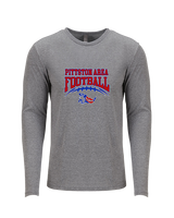 Pittston Area HS Football School Football - Tri-Blend Long Sleeve