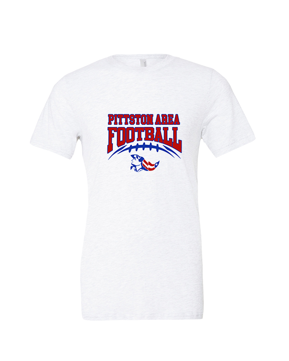 Pittston Area HS Football School Football - Tri-Blend Shirt