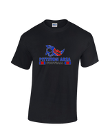 Pittston Area HS Football Stacked - Cotton T-Shirt