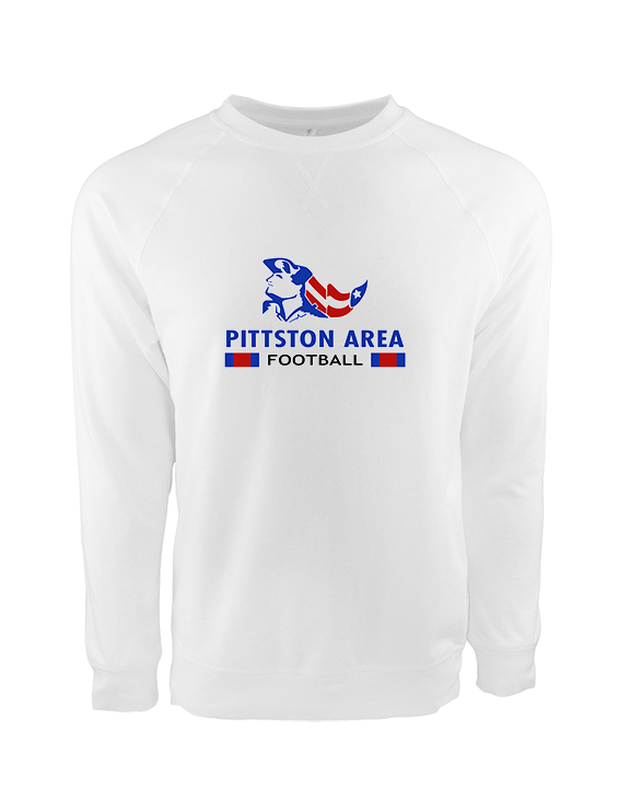 Pittston Area HS Football Stacked - Crewneck Sweatshirt